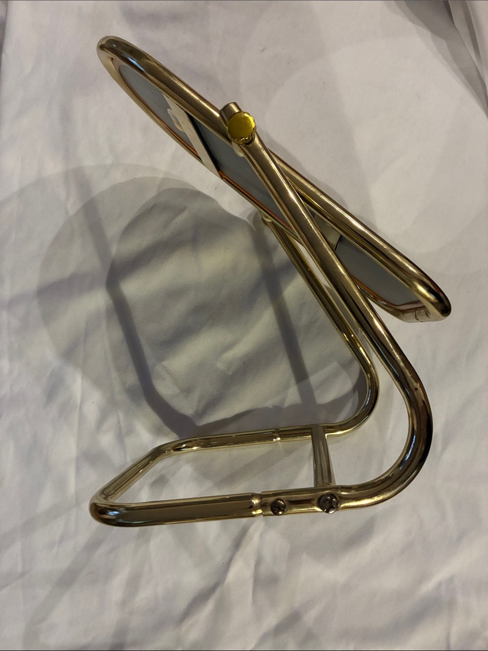 Brass Vanity Mirror Milo Baughman Style Vanity Top Decorative Brass Vintage EUC - Picture 7 of 13